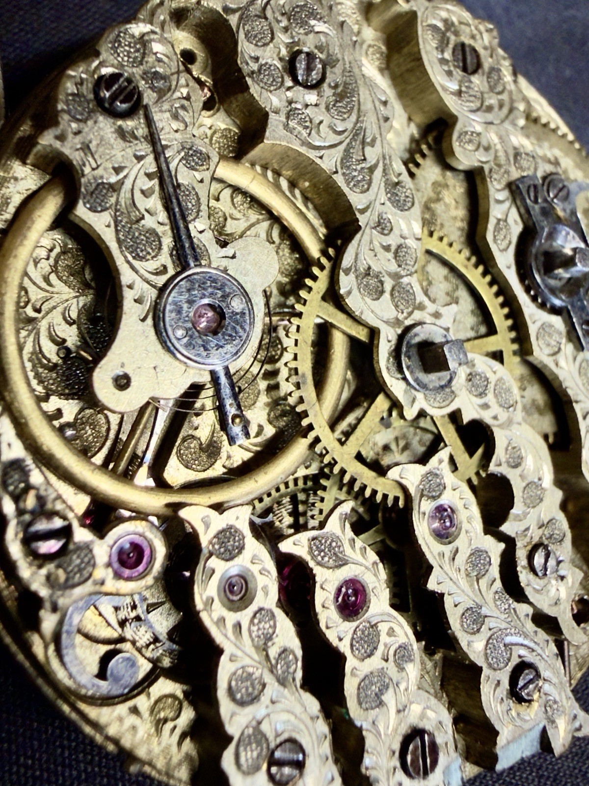 Antique 1860s MJ Tobias Liverpool Full Hunter Pocket Watch Engraved Movement -3A