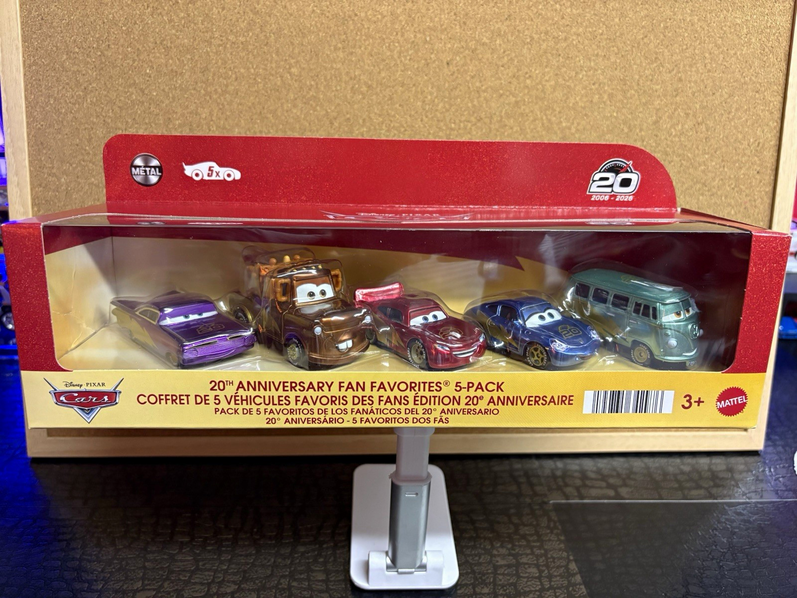 Mattel Disney Pixar Cars 20th Anniversary 5-Pack Metal Unopened Box Mattel Disney Pixar Cars 20th Anniversary 5-Pack Metal Unopened Box