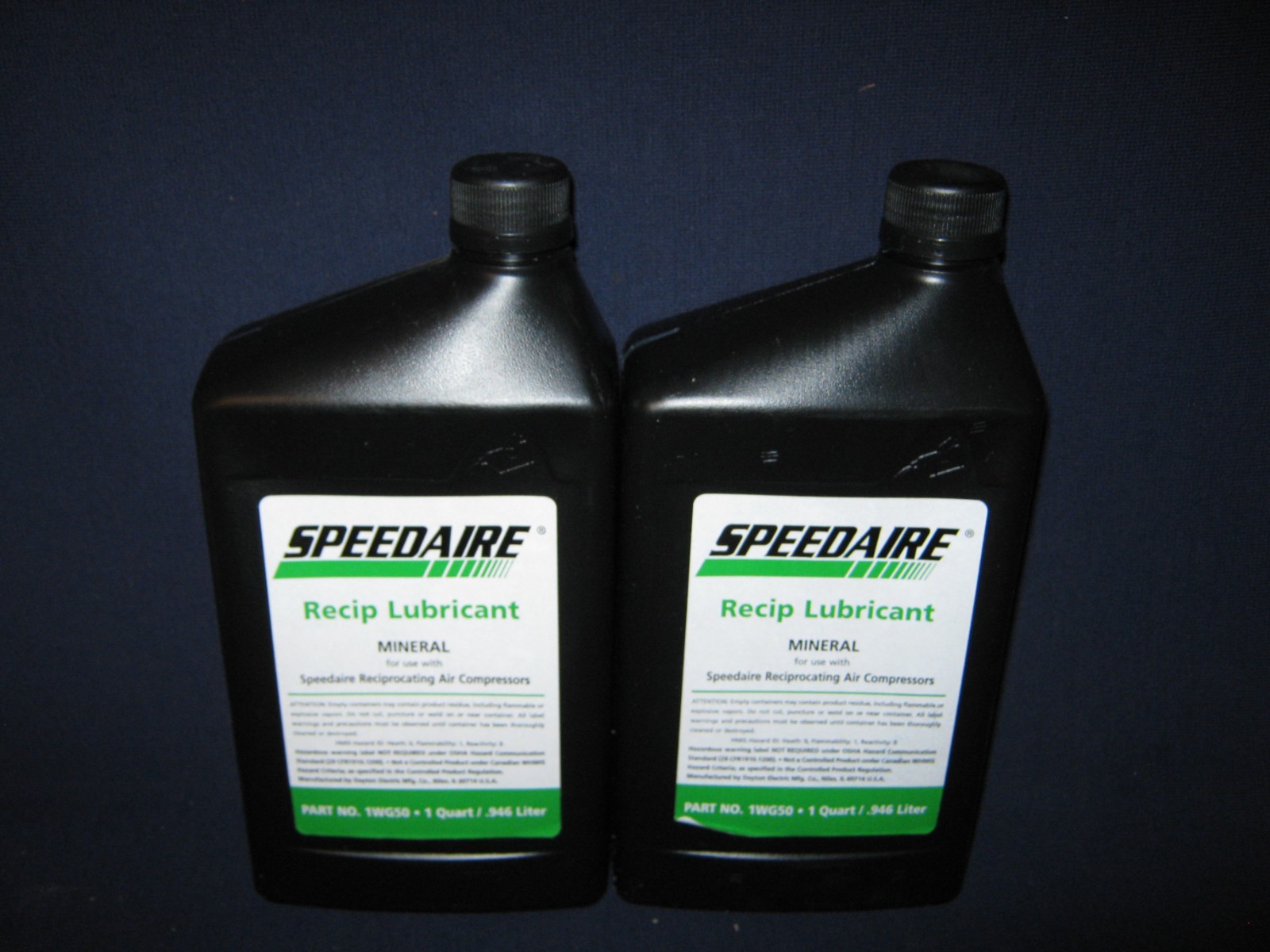 TWO {2} SPEEDAIRE QT RECIP MINERAL LUBRICANT AIR COMPRESSOR-1WG50-FREE SHIP-BIN6