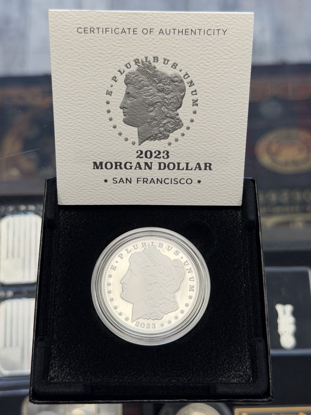 2023-S Morgan Silver Dollar San Francisco Uncirculated w/ OGP Box & COA