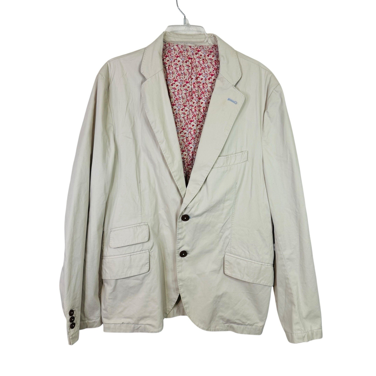 Tom Joules Women Sofia Blazer Beige XL 100% Cotton Floral Lining Boldly British Tom Joules Women Sofia Blazer Beige XL 100% Cotton Floral Lining Boldly British