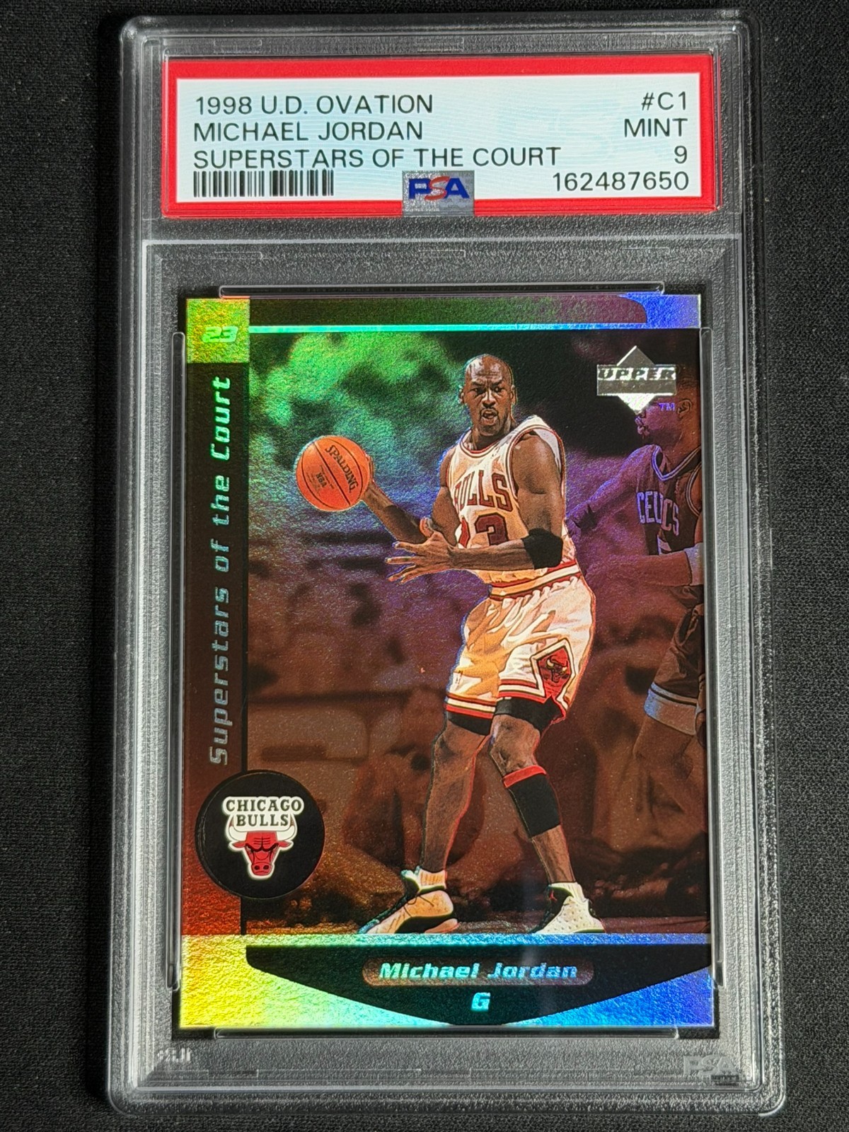 1998 Upper Deck Ovation Superstars of the Court Michael Jordan #C1 PSA 9 MINT SP