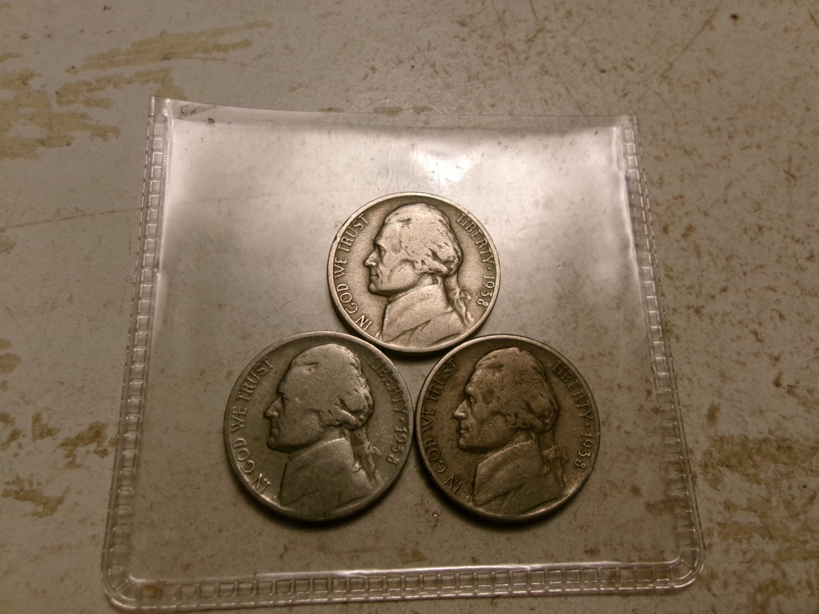 1938-P-D-S JEFFERSON NICKELS READ DESCRIPTION