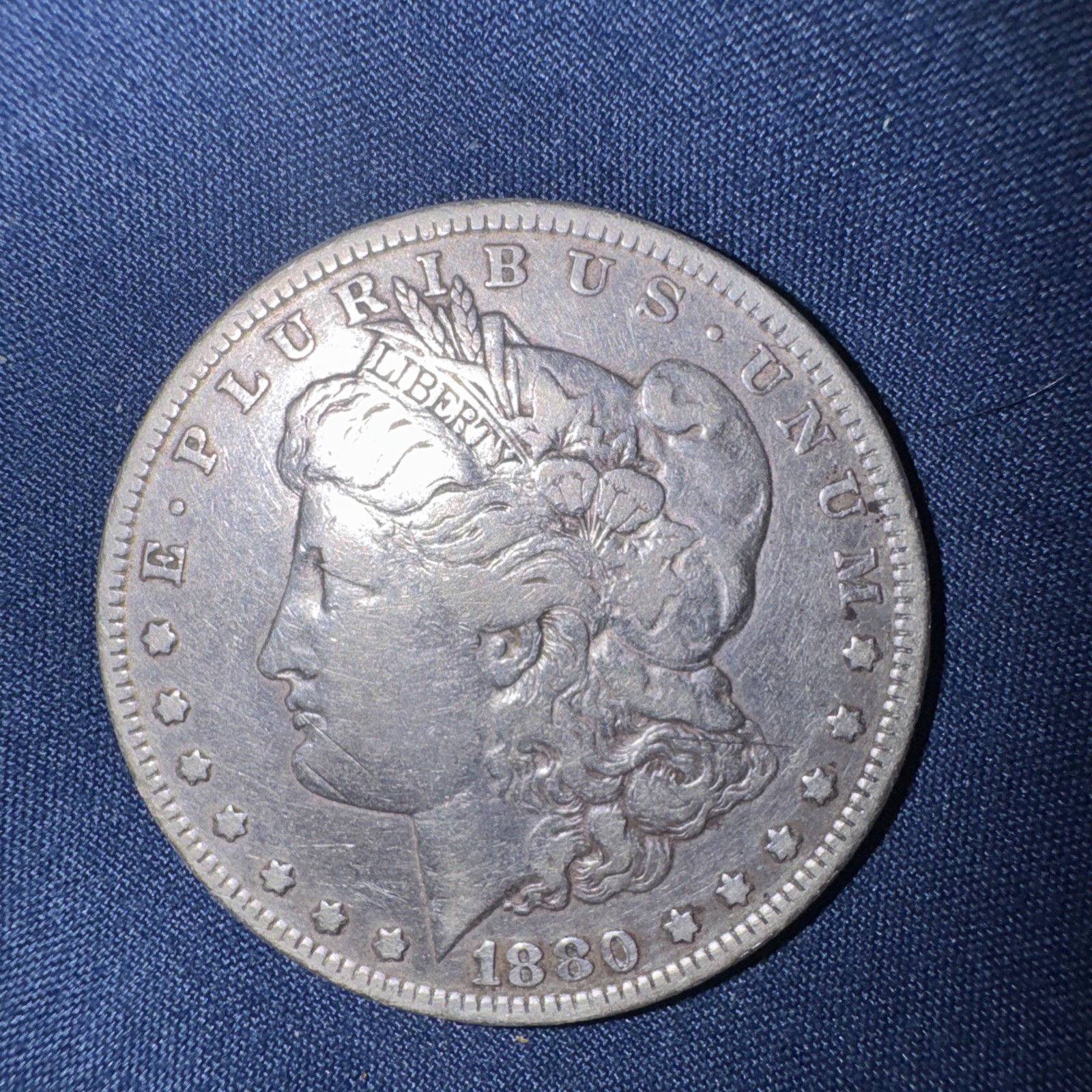 Morgan Silver dollar 1880 Ungraded.Circulated.as Shown Buy it Now Ships Fast