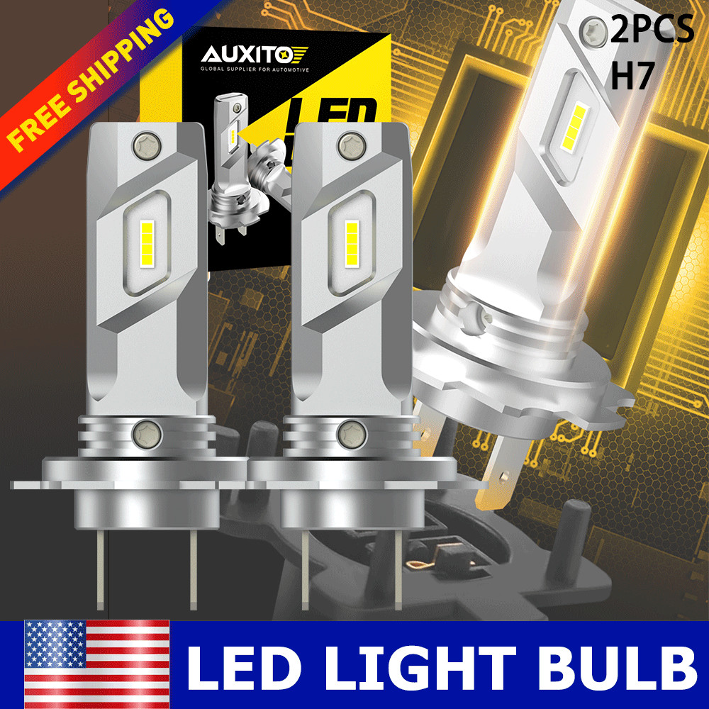 AUXITO H7 LED Headlights High or Low Beam Fog Light Bulb 30W 80000LM Bright E4H7