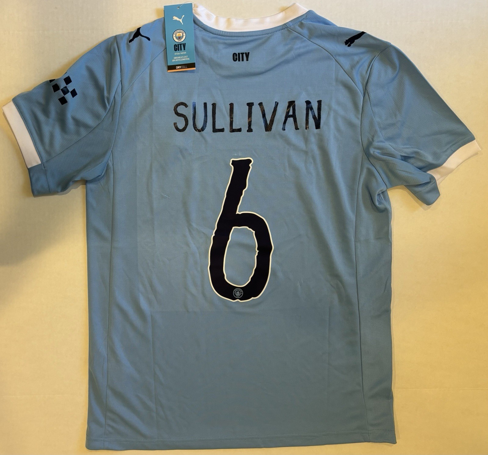 Cavan Sullivan Manchester City #6 Light Blue Jersey NWT Philadelphia Union Sz L Cavan Sullivan Manchester City #6 Light Blue Jersey NWT Philadelphia Union Sz L