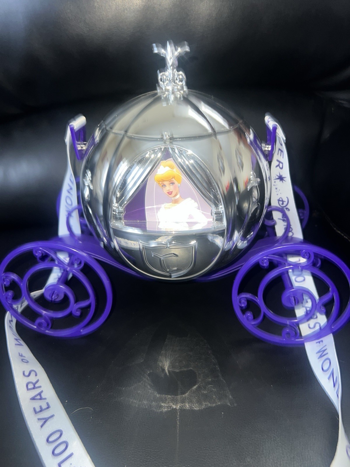 Disneyland Popcorn Bucket Cinderella 2023 silver carriage 100 Years of Wonder