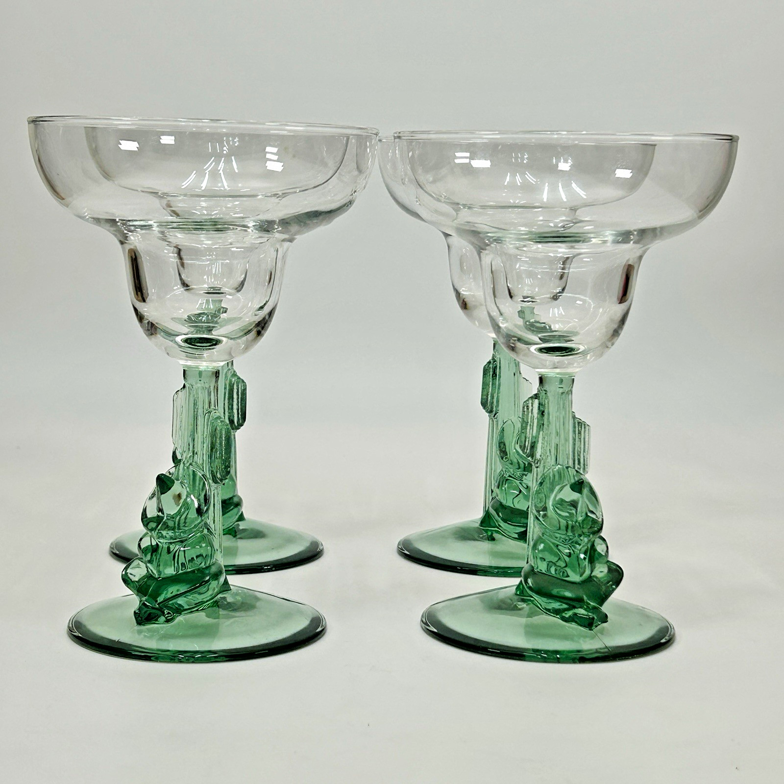 Set of 4 Siesta Sleeping Man Cactus Stem Margarita Cocktail Glass 7 Set of 4 Siesta Sleeping Man Cactus Stem Margarita Cocktail Glass 7