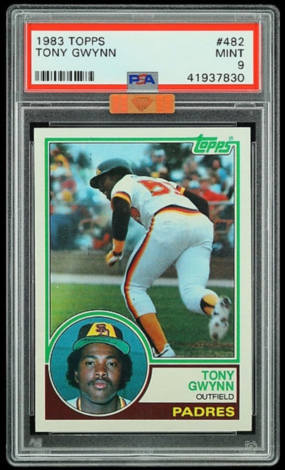 1983 Topps Tony Gwynn #482 (RC)  PSA 9  MBA BRONZE  Perfect Centering