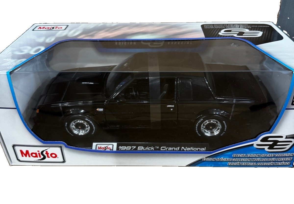 Maisto Buick Grand National. 1987 1:18 Car Black Special Edition. Sealed. New. F Maisto Buick Grand National. 1987 1:18 Car Black Special Edition. Sealed. New. F
