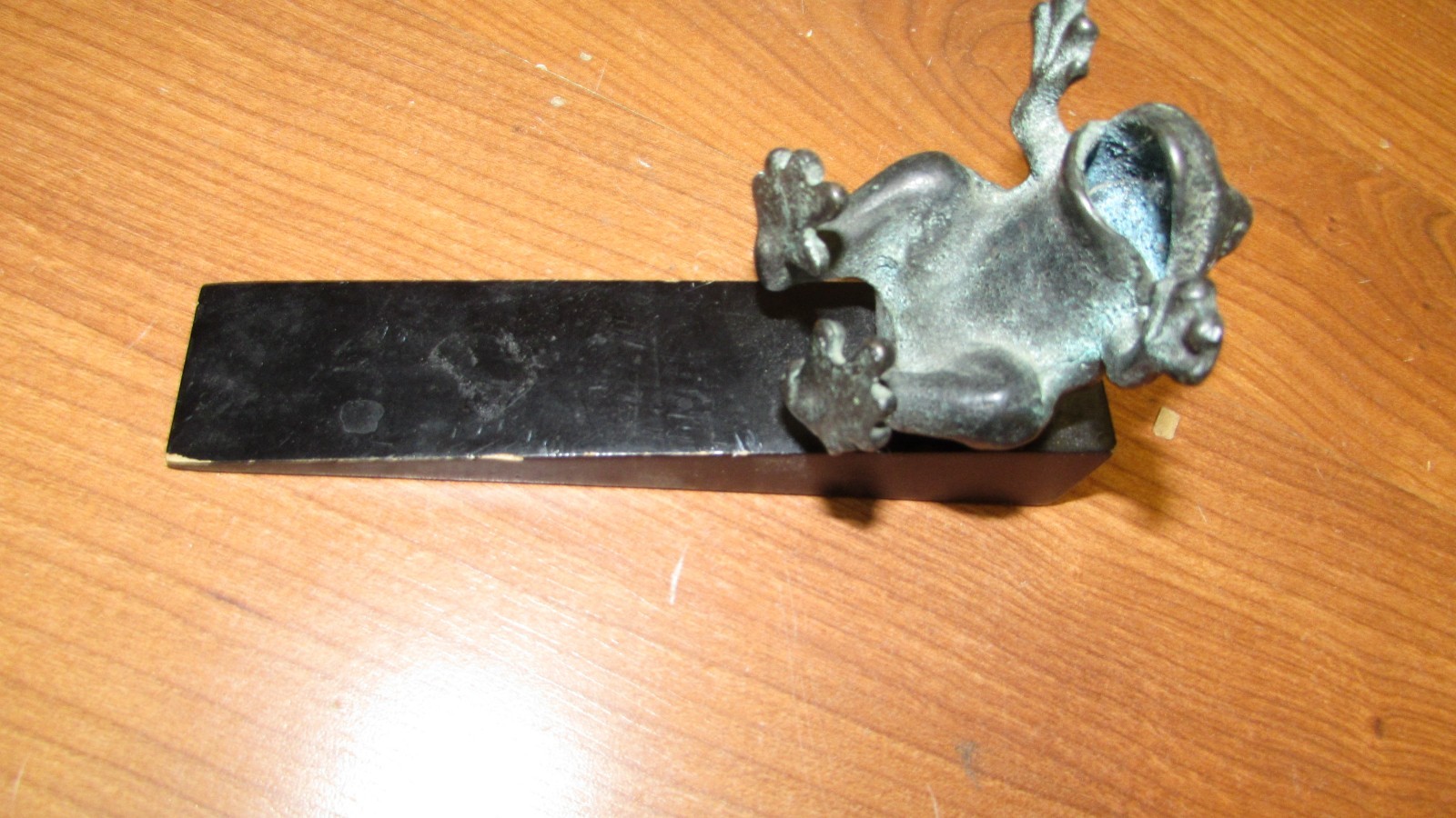 Rare Vintage Cast Iron Frog door stop