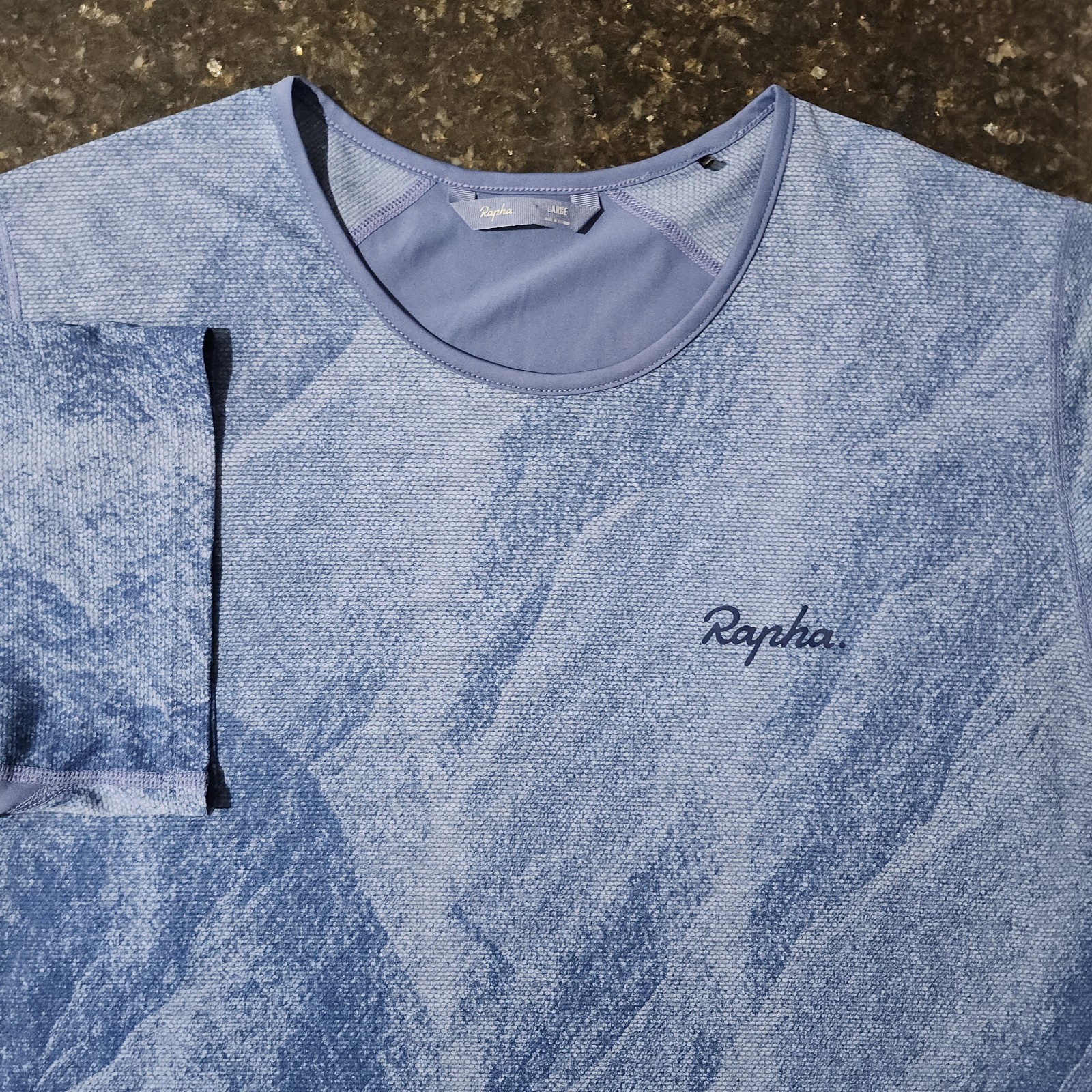 Rapha Trail Lightweight T Shirt Print Pack Outdoor Running Training Mens Large 