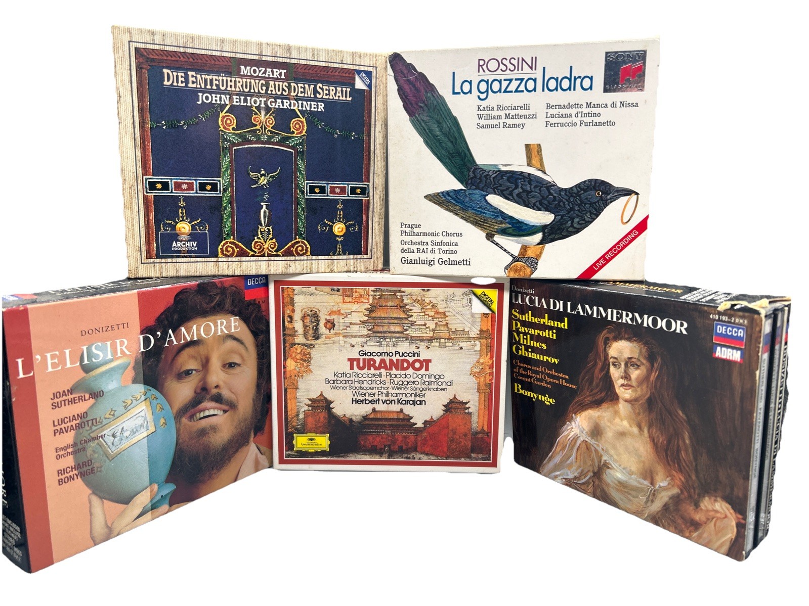 Opera Cd Box Set Collection Mozart Rossini Puccini Decca With Booklets Opera Cd Box Set Collection Mozart Rossini Puccini Decca With Booklets