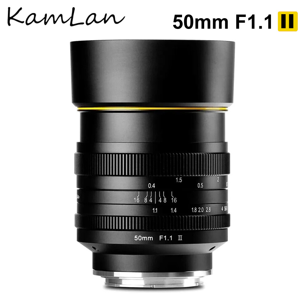 KamLan 50mm F1.1 Mark II APS-C Lens for Sony E Canon EOS-M Fuji X M4/3 M43 Mount