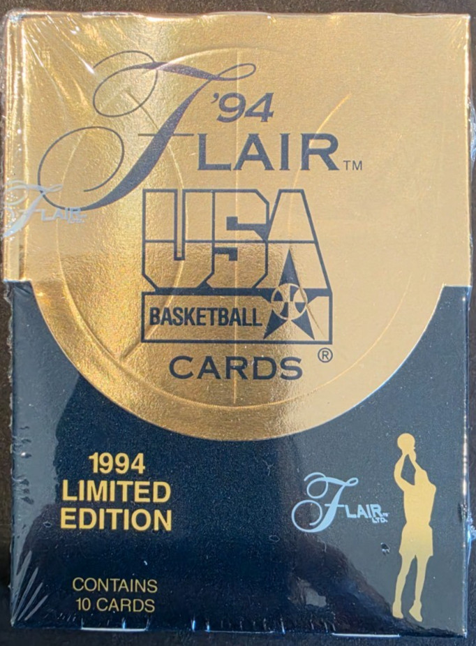 1994 Flair USA Baksetball Limited Edition 10 Cards per pack Factory Sealed 1994 Flair USA Baksetball Limited Edition 10 Cards per pack Factory Sealed