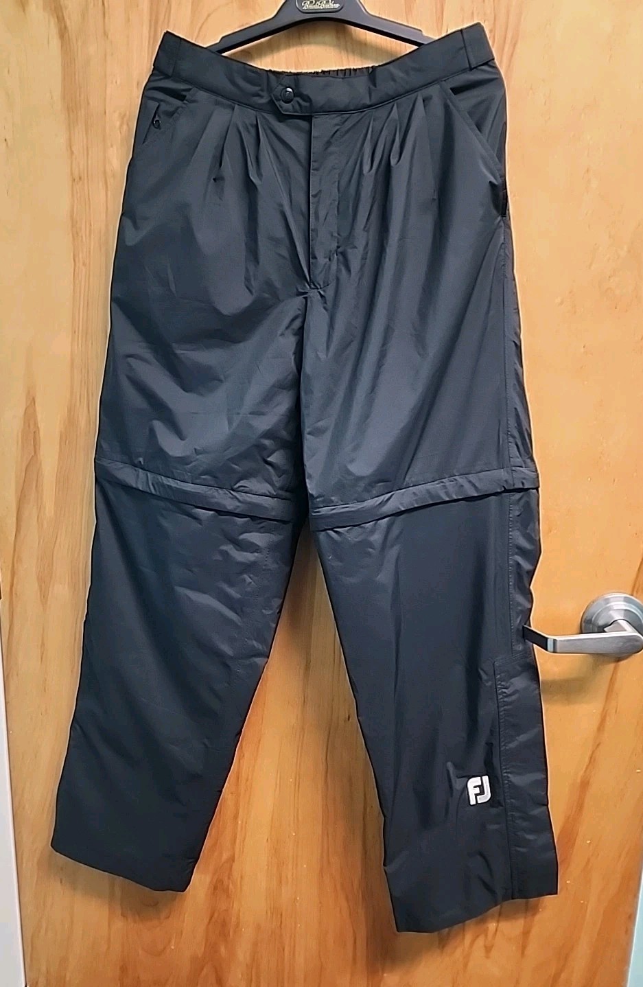 NWOT Footjoy Dryjoys Convertible Rain Pants/Shorts Men\'s Size S Black Golf NWOT Footjoy Dryjoys Convertible Rain Pants/Shorts Men\'s Size S Black Golf