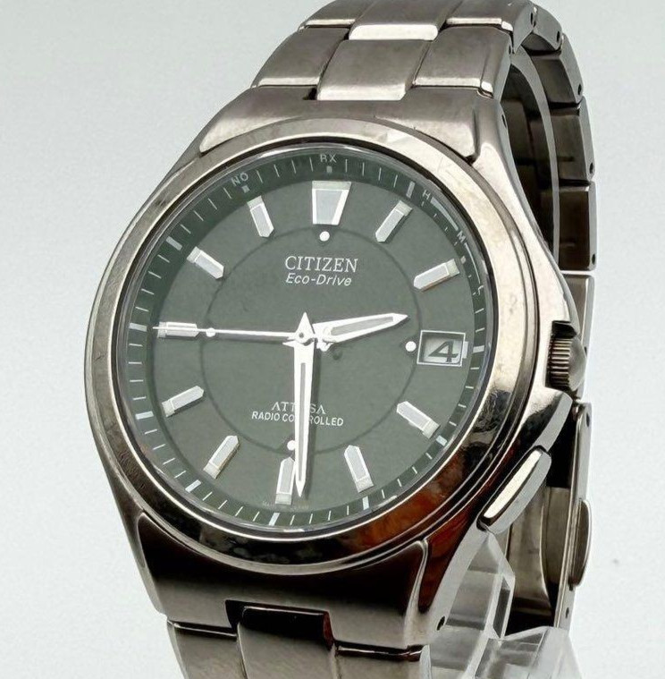 CITIZEN ATTESA H110-T01331 TA Eco-Drive Titanium Men’s Watch JDM Japan