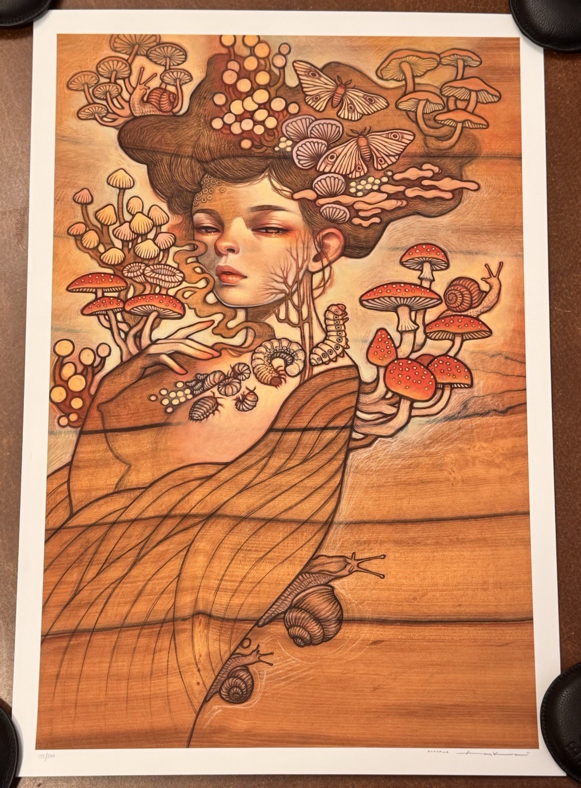 Audrey Kawasaki Art Print AMANITA S/# 200 Asian Impressionism Mycology Mushroom Audrey Kawasaki Art Print AMANITA S/# 200 Asian Impressionism Mycology Mushroom