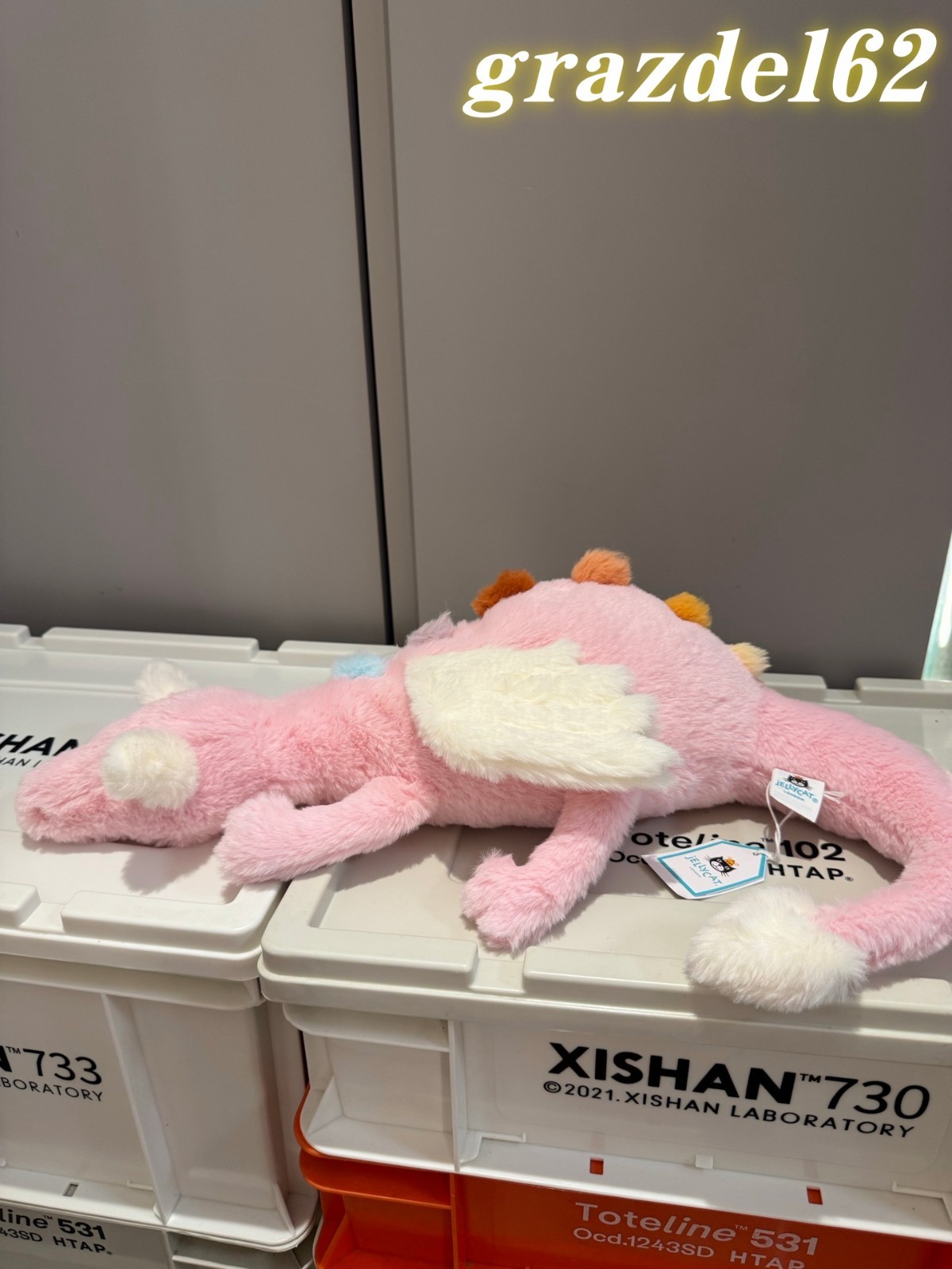 Jellycat 50cm Duskrise Dragon Cute Plush Doll Dust Bag 