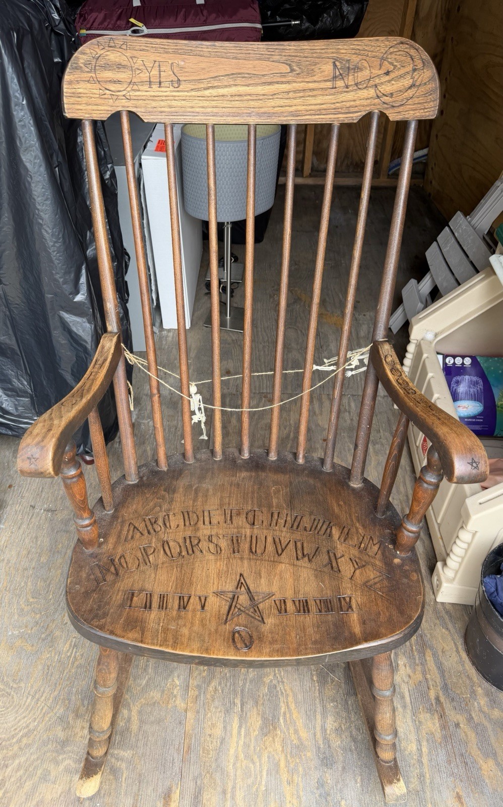 Gothic Ouij  board chair.