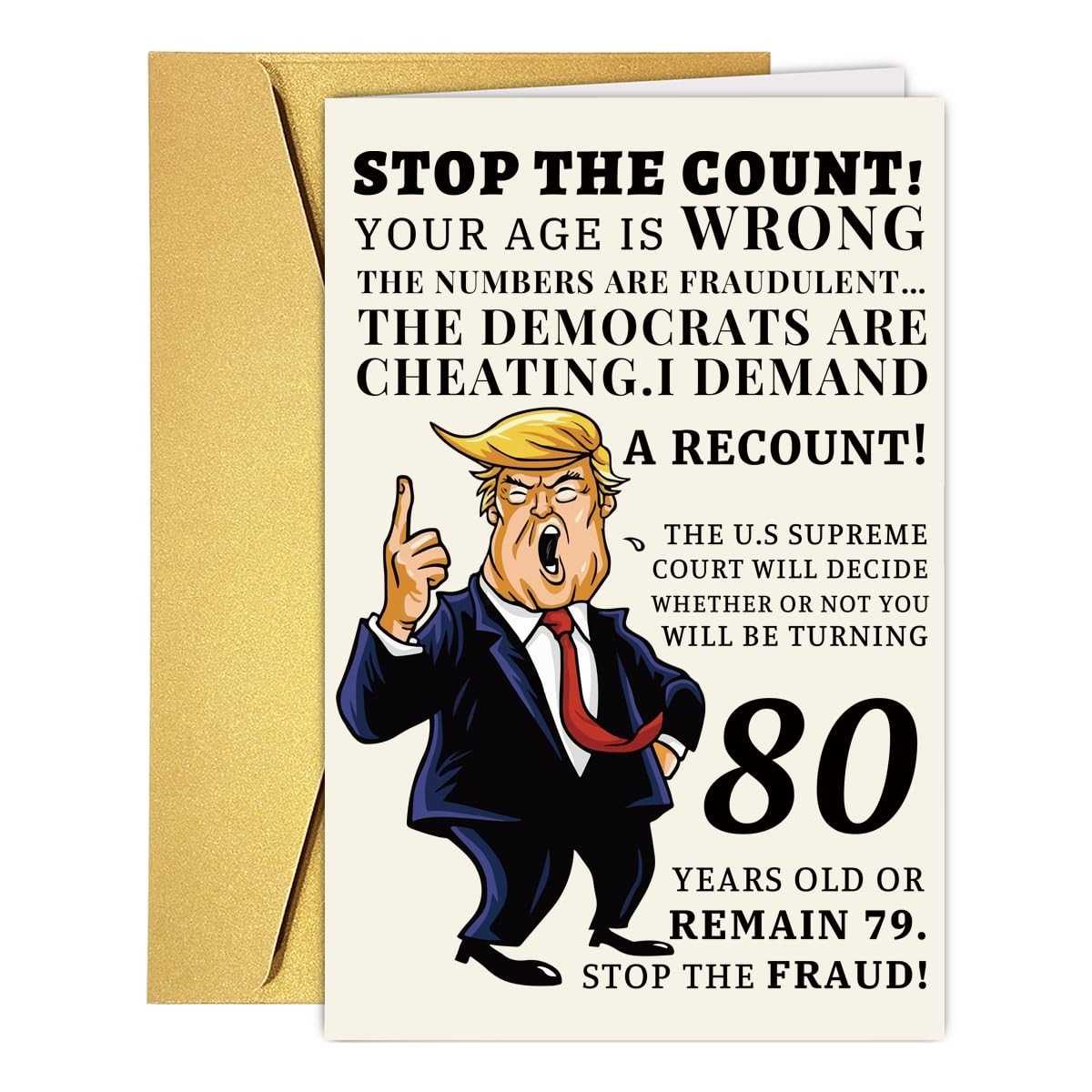 RUALOVE Funny 80th Birthday Card, Hilarious 80 Years Old Birthday Card Gift RUALOVE Funny 80th Birthday Card, Hilarious 80 Years Old Birthday Card Gift