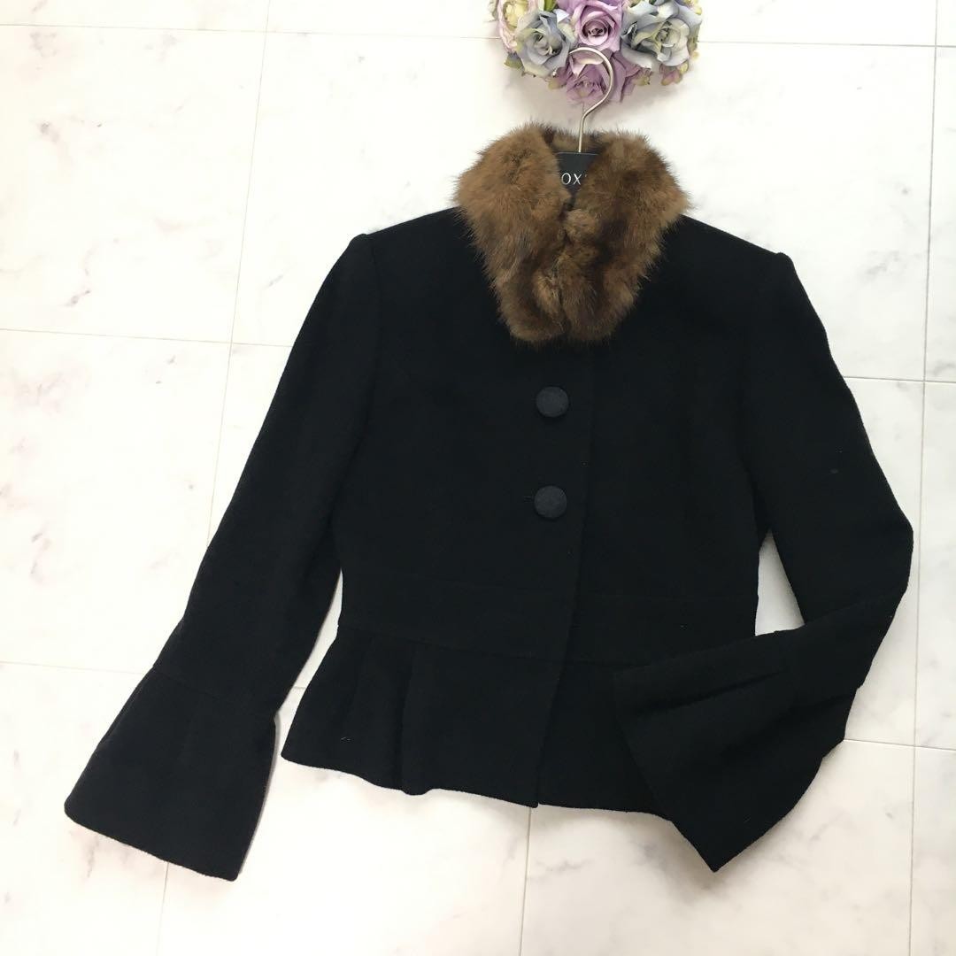 Authentic FOXEY Cashmere 100% Sable Fur Jacket Pre Owned Excellent Authentic FOXEY Cashmere 100% Sable Fur Jacket Pre Owned Excellent
