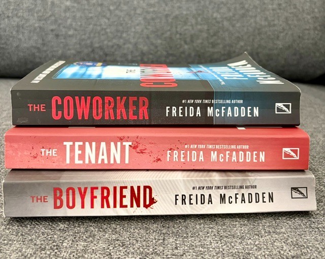 3 Freida Mcfadden Books- The Tenant  ,The Boyfriend, The Coworker