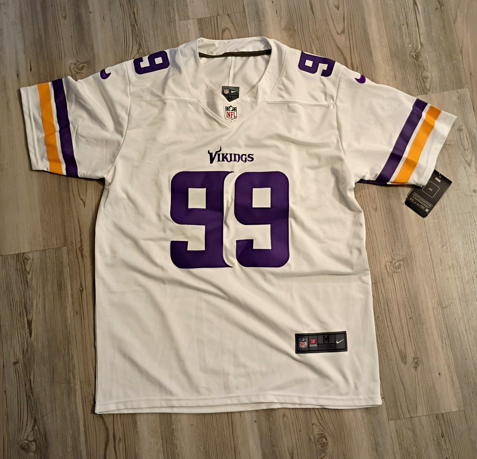 Nike NFL Minnesota Vikings Hunter #99 Jersey White Men's M Regular Season