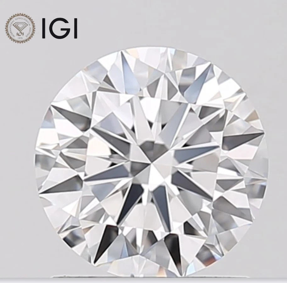 3.04 Ct Round Cut IGI Certified Lab Grown CVD Diamond E Color VS1 Clarity Stone