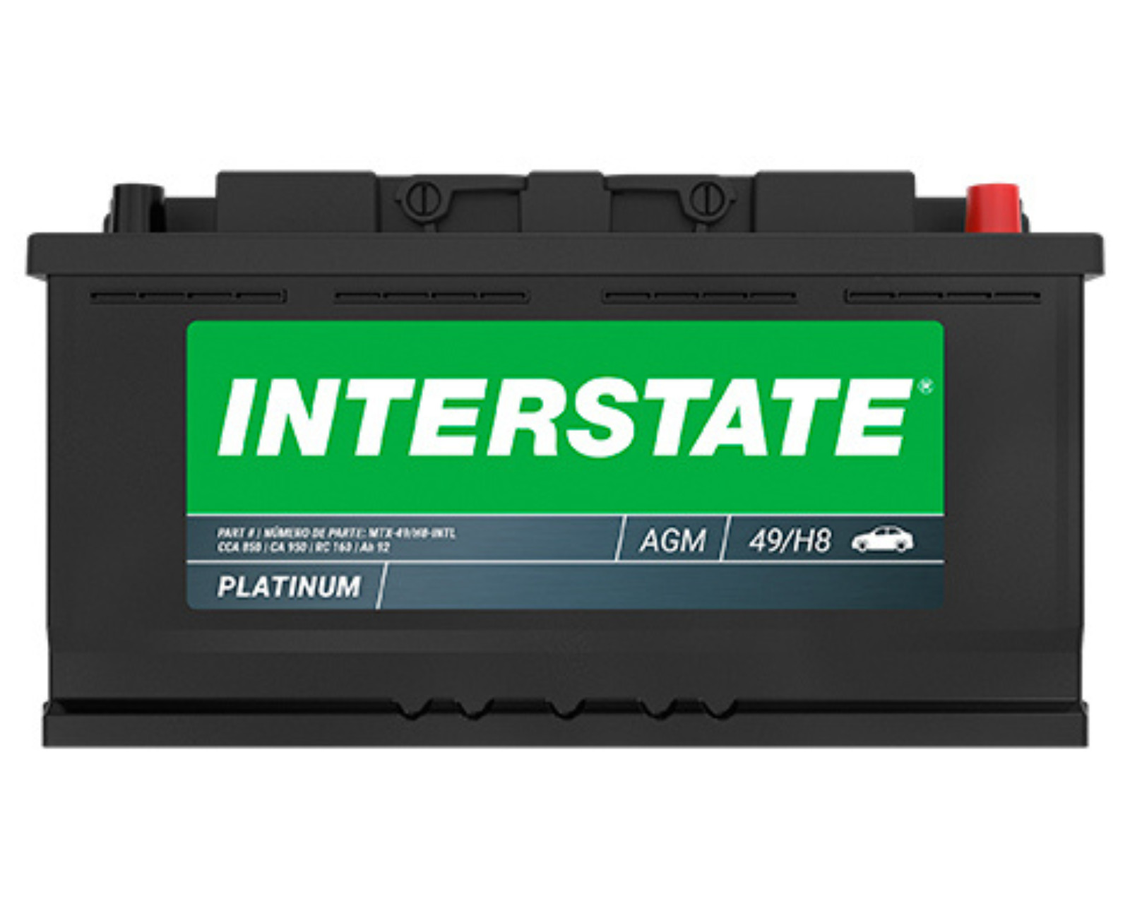 Interstate Batteries 12V 95Ah Group H8/49 SLI AGM Automotive Battery (MTX-49/H8) Interstate Batteries 12V 95Ah Group H8/49 SLI AGM Automotive Battery (MTX-49/H8)