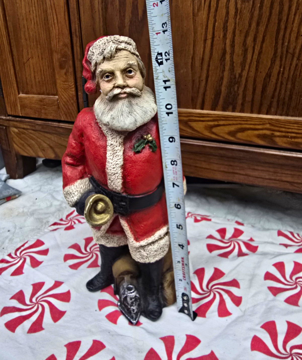 Vintage 1988 Universal Statuary 13” Tall Santa w/ Toys Resin Figurine Vintage 1988 Universal Statuary 13” Tall Santa w/ Toys Resin Figurine