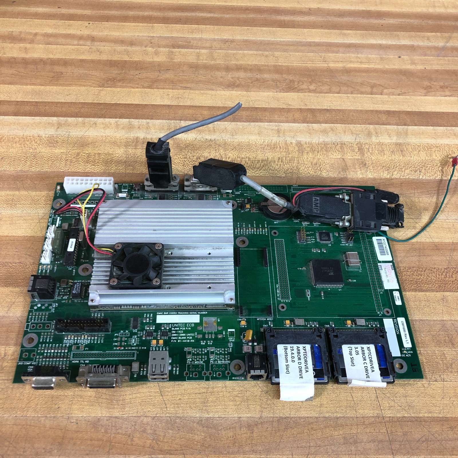 Unitec Carrier Board OM1680 Portal TI Car Wash w/Flash Cards Unitec Carrier Board OM1680 Portal TI Car Wash w/Flash Cards