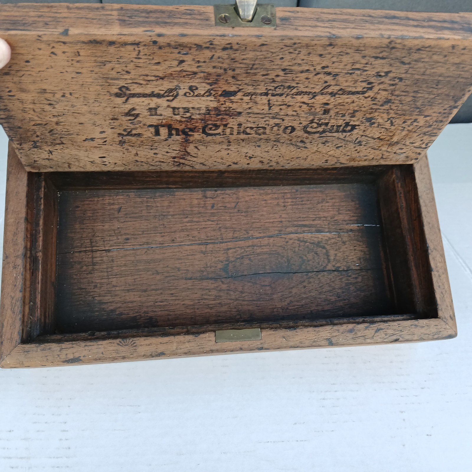 Rare The Chicago Club- Cigar Box Mfd  by Rothschild Early 1900\'s Custom Branded