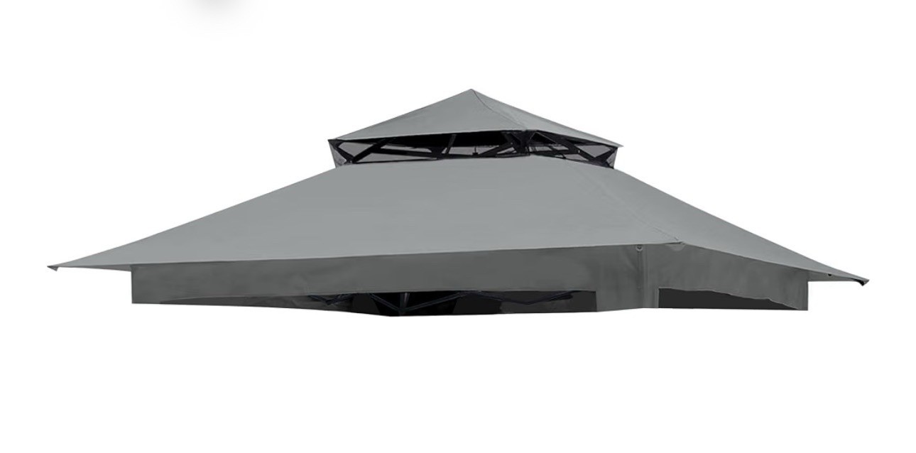 Jancanopy Gray Canopy Replacement Top Crown 13x13” Gazebo Jancanopy Gray Canopy Replacement Top Crown 13x13” Gazebo
