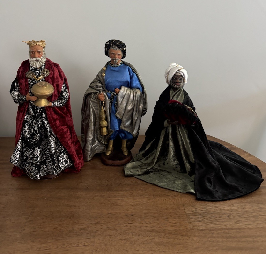 Vintage Three Kings Santons D’Art De Provence Maryse di Landro Aubagne France