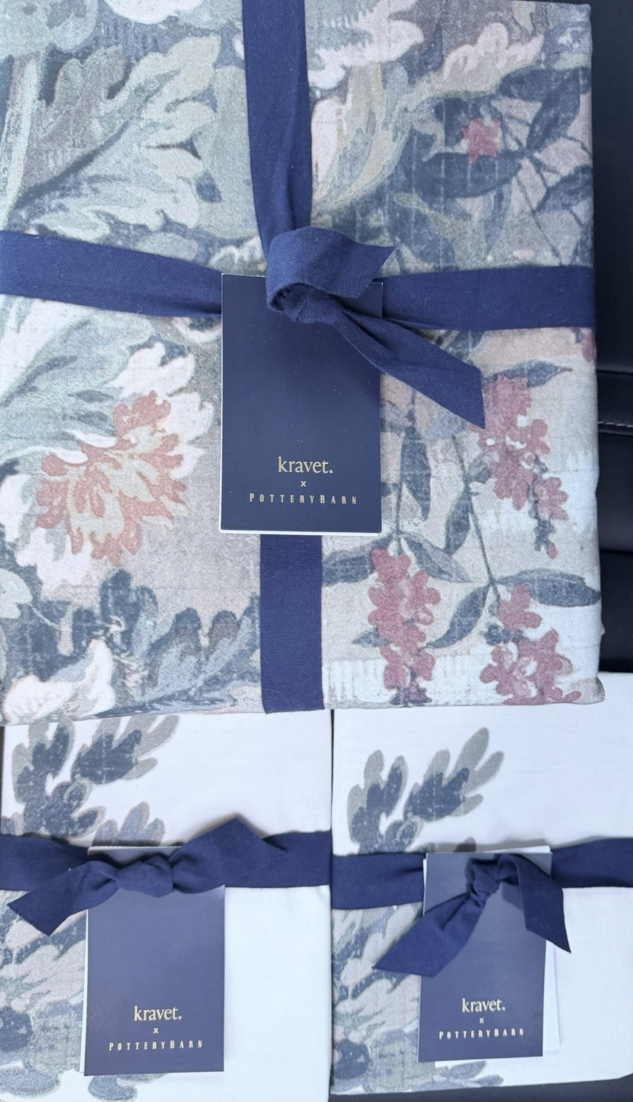 Pottery Barn Kravet Folly Scenic Full/Qn Duvet & 2 Standard Shams