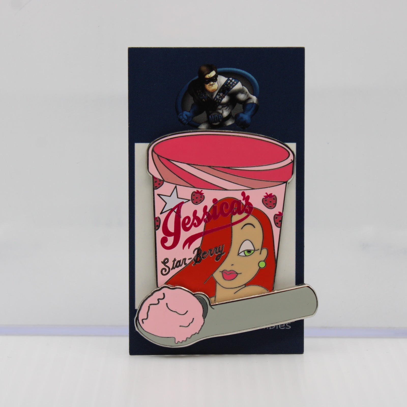 B4 Disney DSF DSSH LE Pin Ice Cream Pint Scoop Carton Jessica Rabbit Star-Berry B4 Disney DSF DSSH LE Pin Ice Cream Pint Scoop Carton Jessica Rabbit Star-Berry