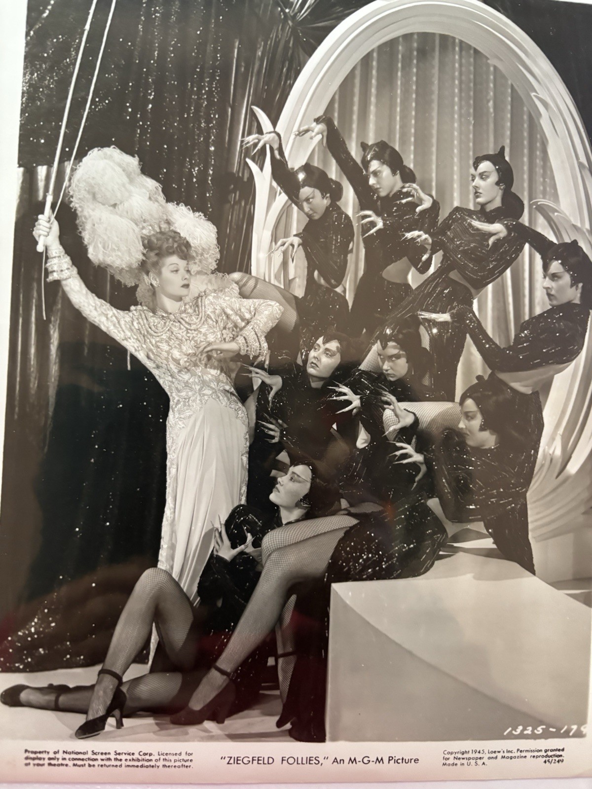 LUCILLE BALL With Whip and Women Dressed as CATS In “Ziegfeld Follies” WOW Lucy LUCILLE BALL With Whip and Women Dressed as CATS In “Ziegfeld Follies” WOW Lucy