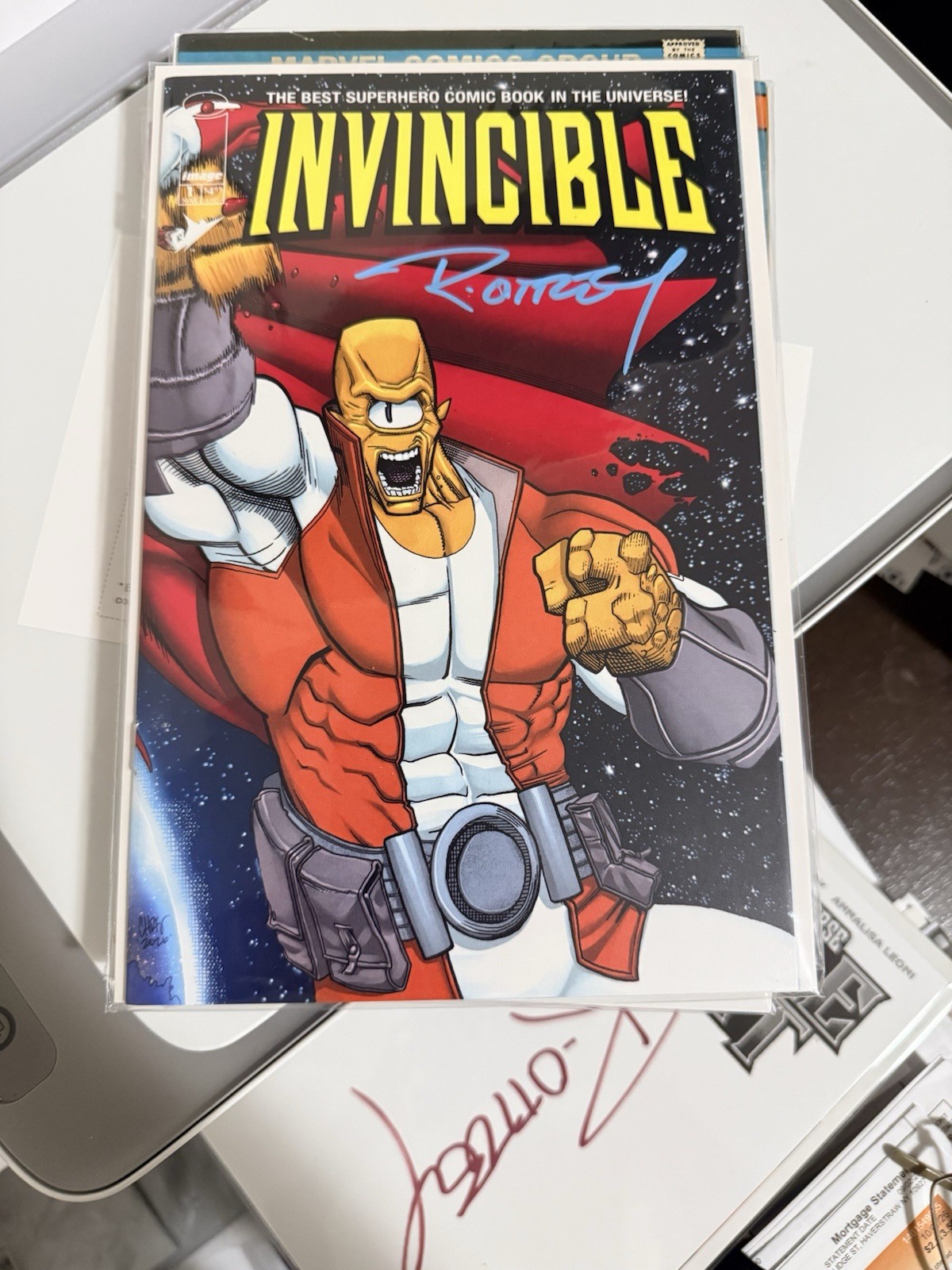 Invincible #1 Signed By Ryan Rottley. New With COA.