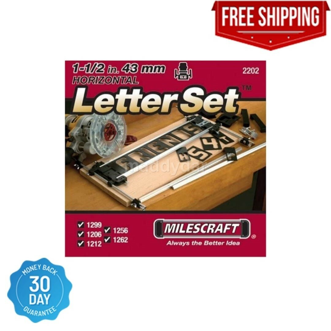 Sign Making Letter Engraving Jig Set Maker for Router Wood Woodworking Template