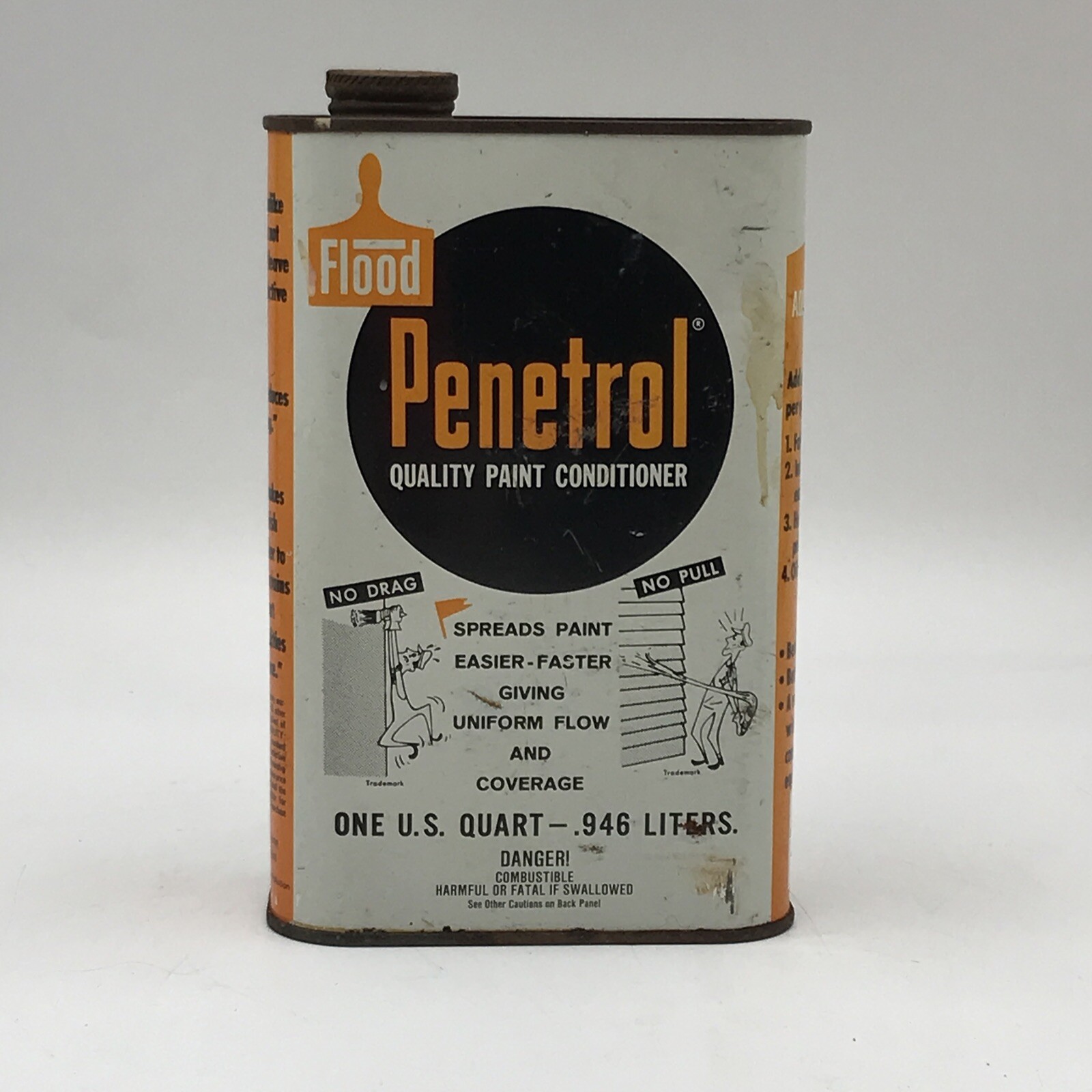 Vintage Metal Can Penetrol Oil-Based Paint Additive (with some contents) 1985