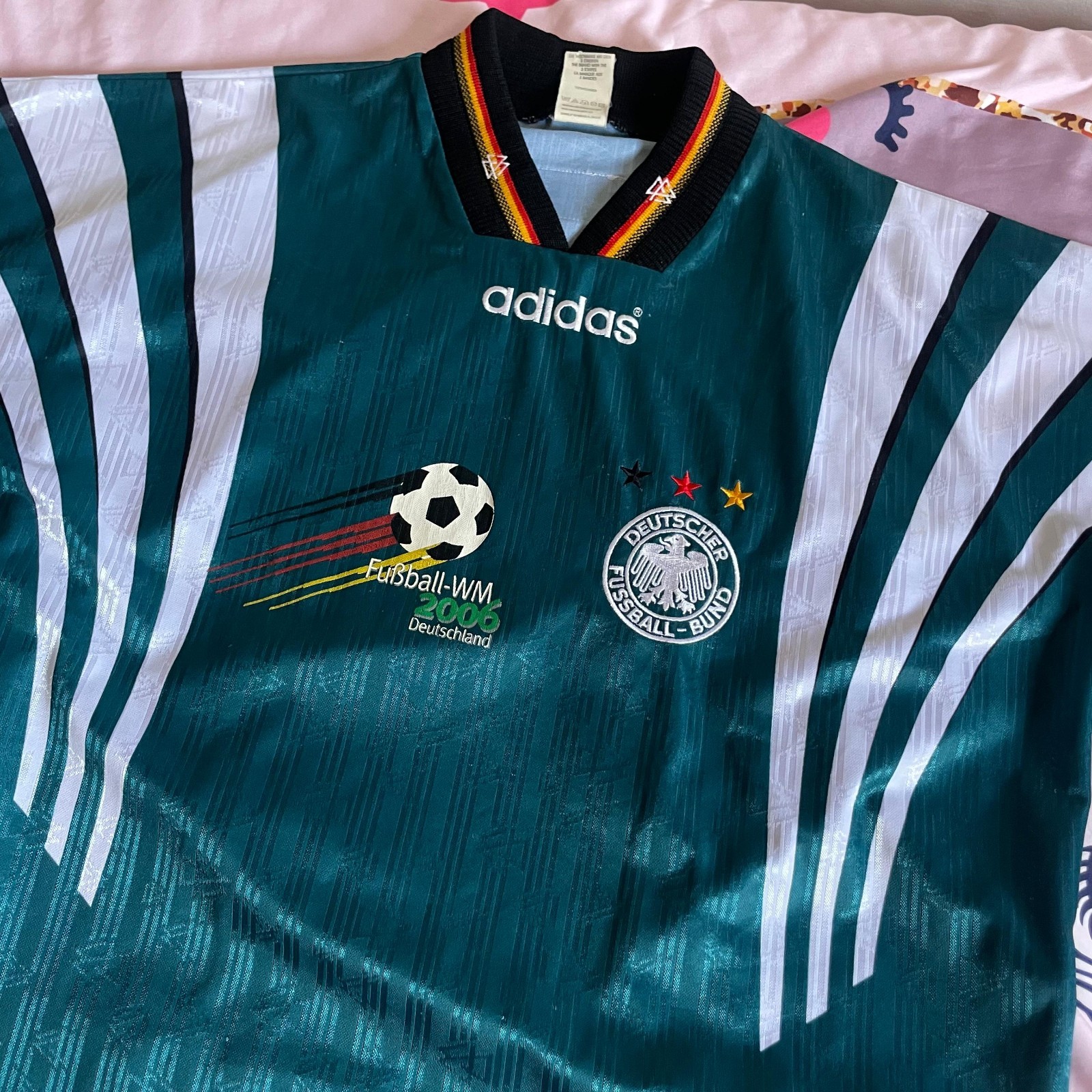 Vintage Adidas Germany 1996 1998 Away Football Shirt Jersey World Cup 2006 XL