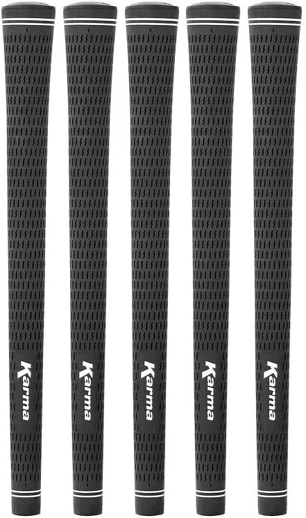New Karma Velour Black 51g Golf Grips Standard Round Ribbed Core Multi Combo