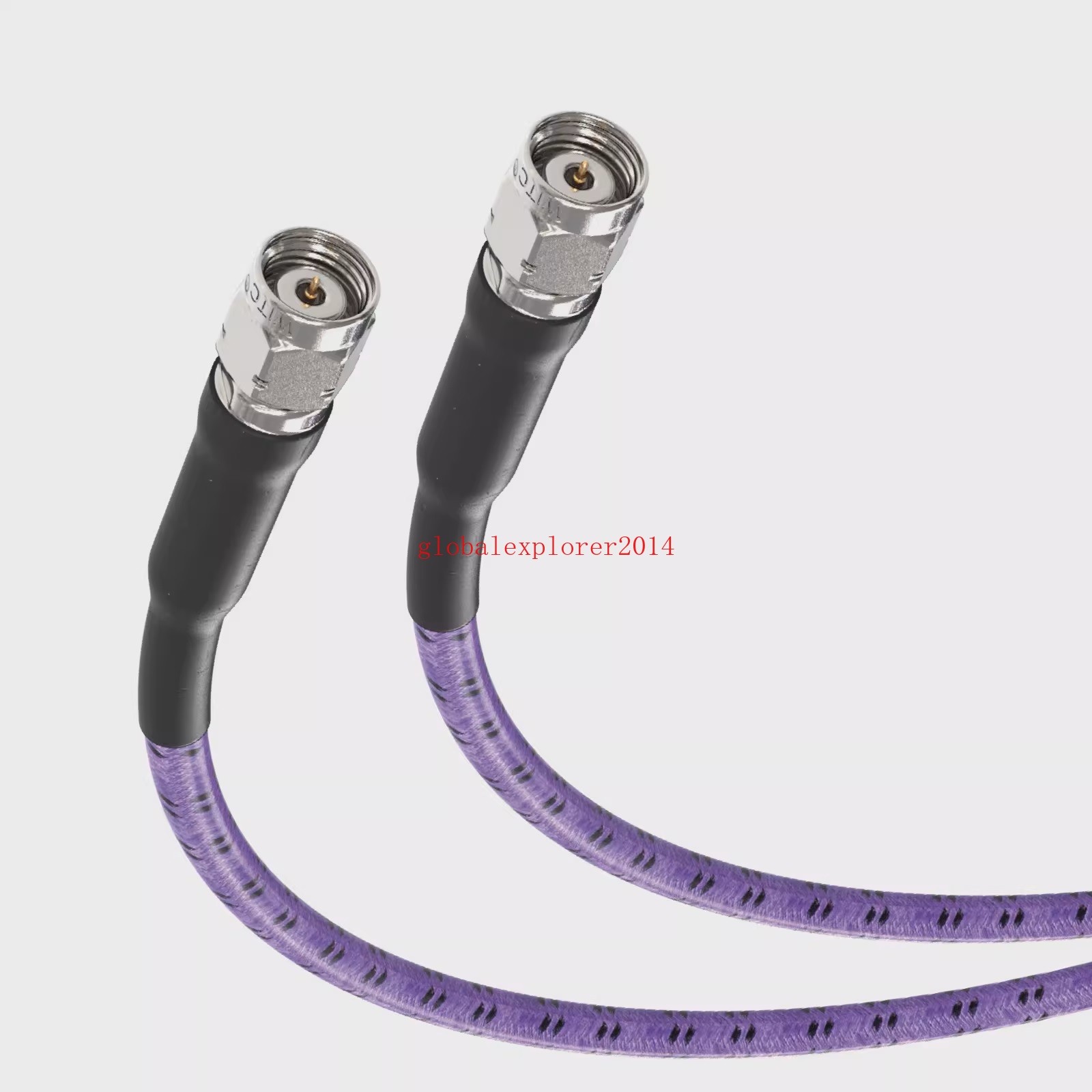 1.85mm Male Male VNA High Precision RF Test Armored PTFE Cable Assembly 0.1m