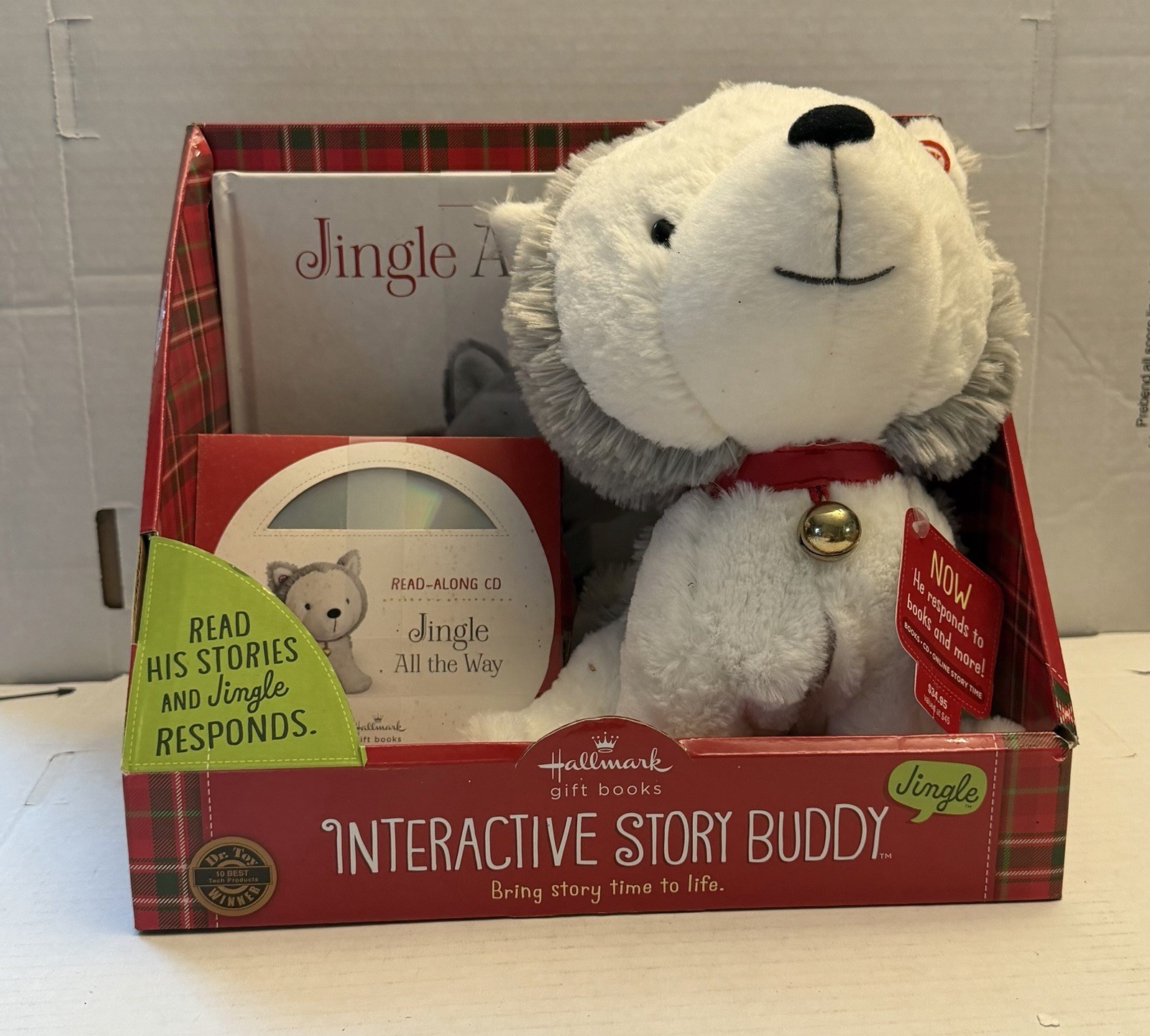 NEW Hallmark Jingle Interactive Story Buddy 9 1/2” Plush w/ CD & Book NEW Hallmark Jingle Interactive Story Buddy 9 1/2” Plush w/ CD & Book