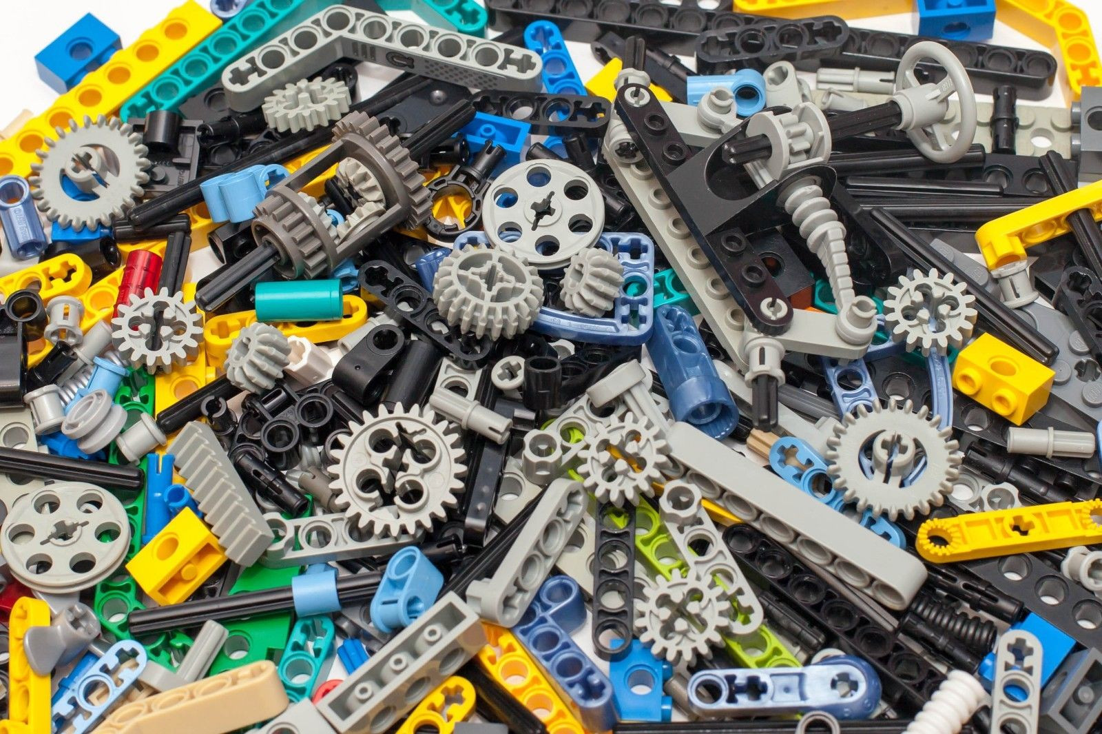 ☀️RANDOM 100 LEGO Technic NXT liftarms axles gears pins beams extenders bushing