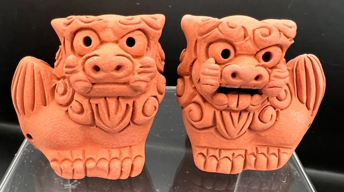 OKINAWA SHISA DOGS RED CLAY 2.1