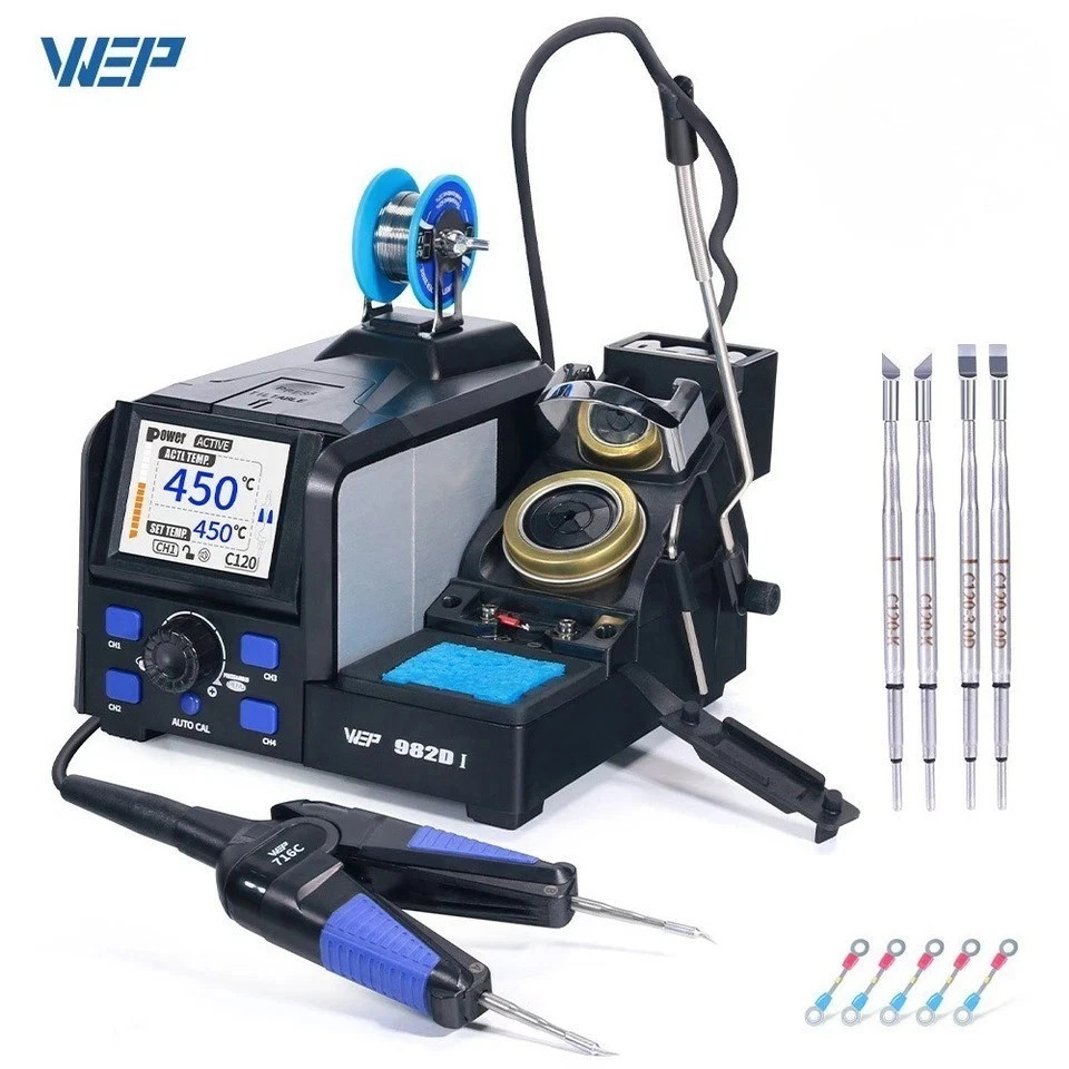 WEP Precision Hot Tweezers Soldering Station Digital Solder Iron Rework Station