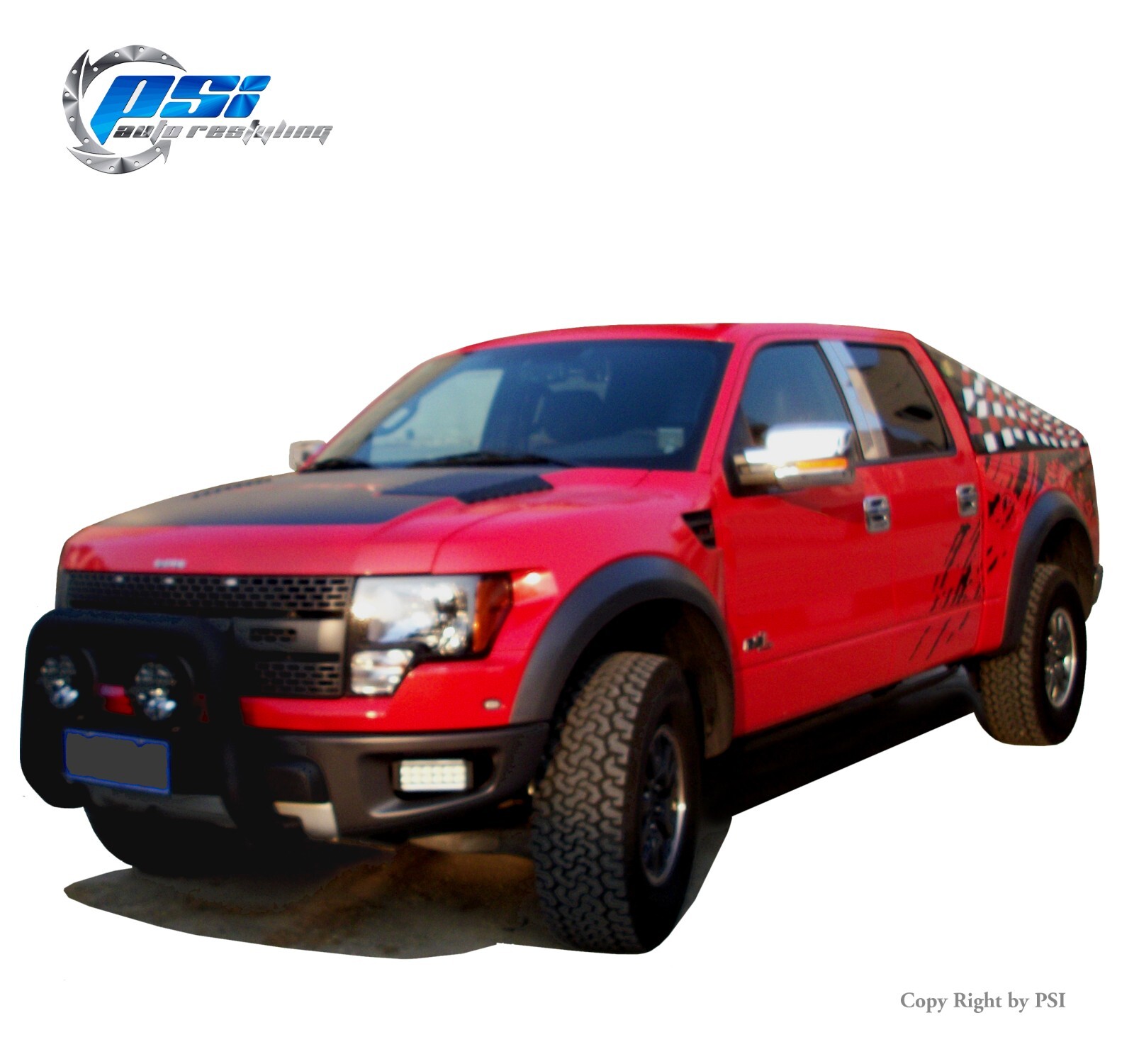 OE Style Fender Flares Fits Ford F-150 SVT Raptor 2010-2014 Paintable Finish 