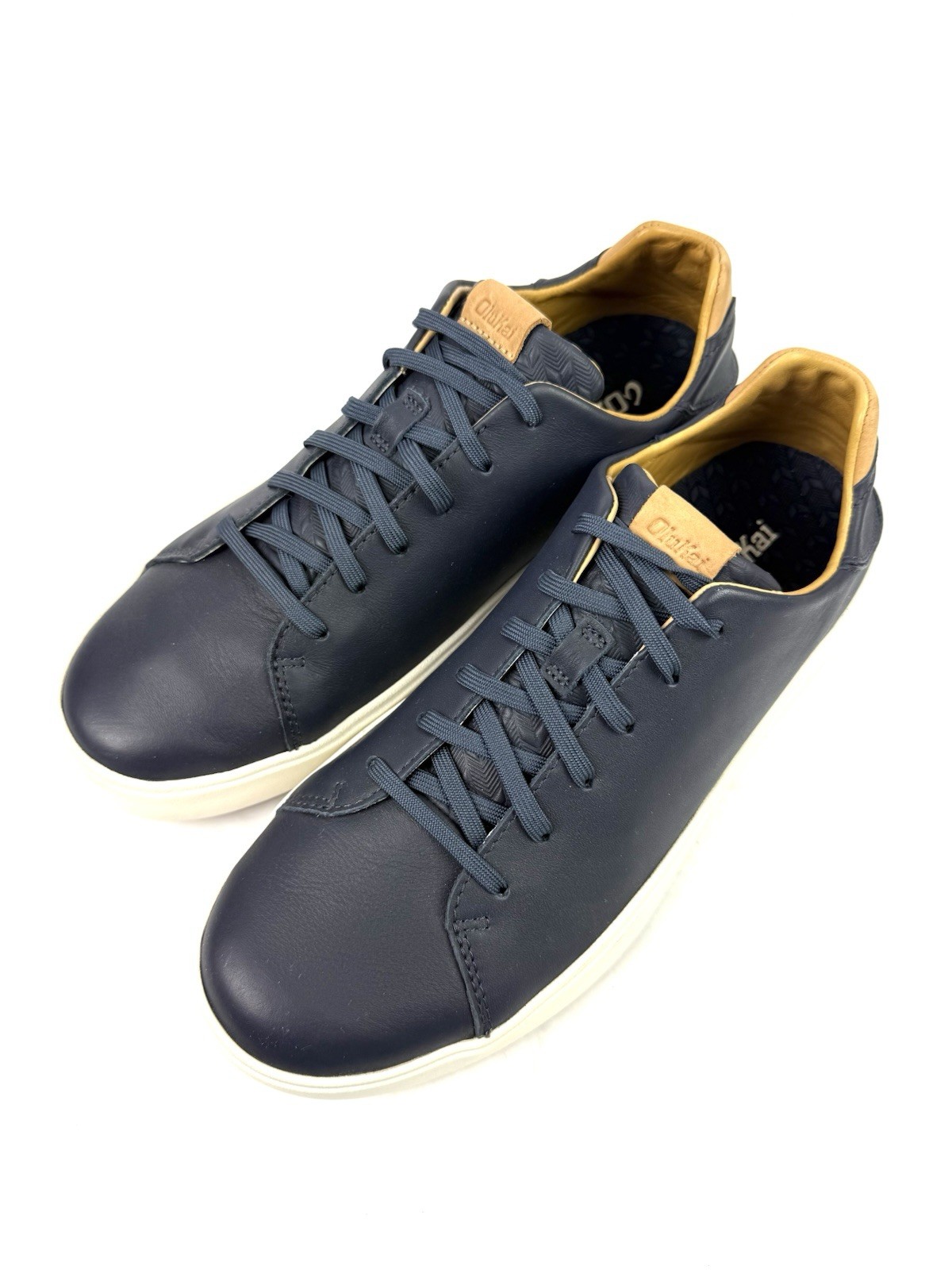 Olukai Sneakers 10 Lae\'ahi Li \'Ili Trench Blue Leather Shoes Mens Shoes Worn 1x Olukai Sneakers 10 Lae\'ahi Li \'Ili Trench Blue Leather Shoes Mens Shoes Worn 1x